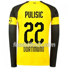 Fußballtrikots Borussia Dortmund Pulisic 22 Heim Trikotsatz 2018-2019 Langarm